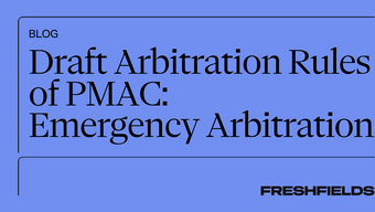 Draft Arbitration Rules of PMAC: Emergency Arbitration