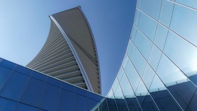 Modern architecture of buildings in Saudi Arabia