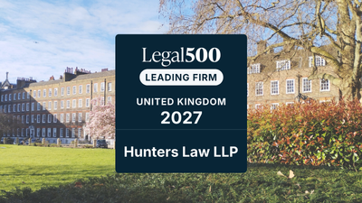 Continued success for Hunters in The Legal 500 UK 2027
