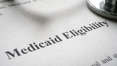 Info about Medicaid eligibility and stethoscope.