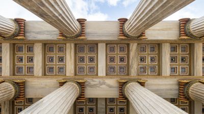 Low angle view of architectural columns