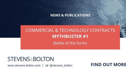 Commercial & Technology Contracts Mythbuster: Battle of the forms