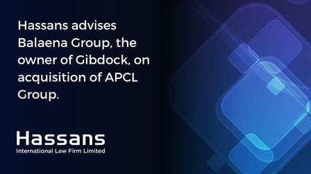 Hassans advises Balaena Group, the owner of Gibdock, on acquisition of APCL Group.