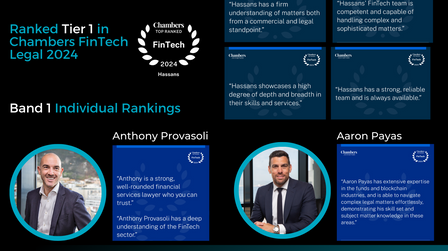 Ranked top tier in Chambers FinTech for the 6th year running.