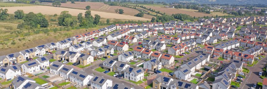 New housing development at Dargavel in Bishopton UK