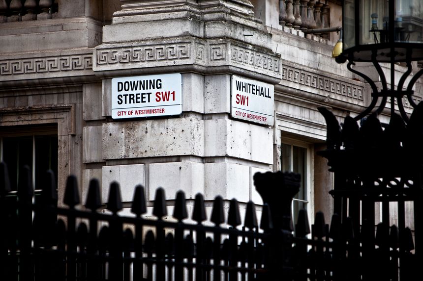 "London, England - 17th February 2012: Downing Street is the official office of the British Prime Minister."
