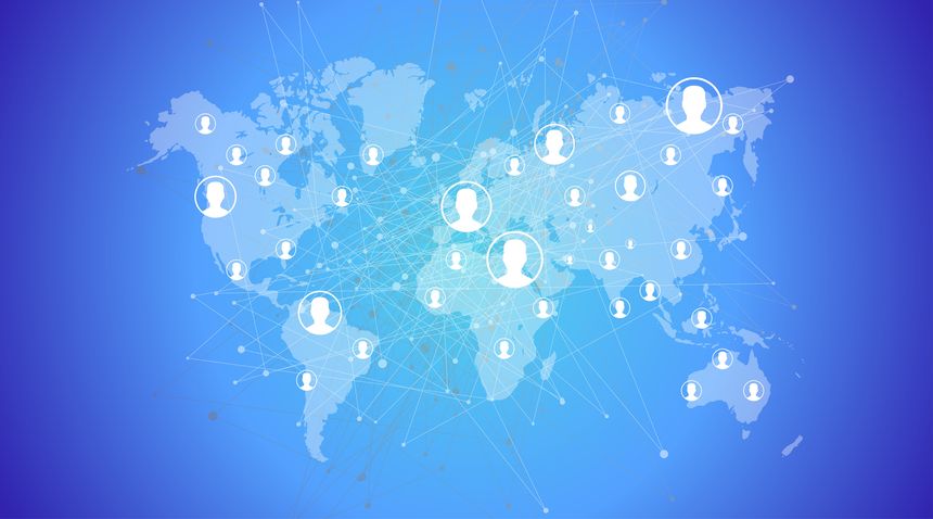 Social Network concept to use in your designs and presentations.