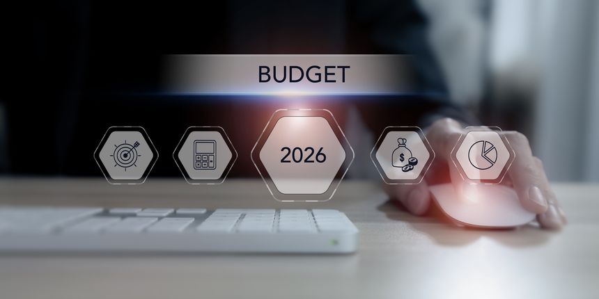 2026 Budget planning and financial management concept. Using computer for budget planning and allocation. Effective budgeting. Plan, review, approve, allocate, analyze, optimize budgets.