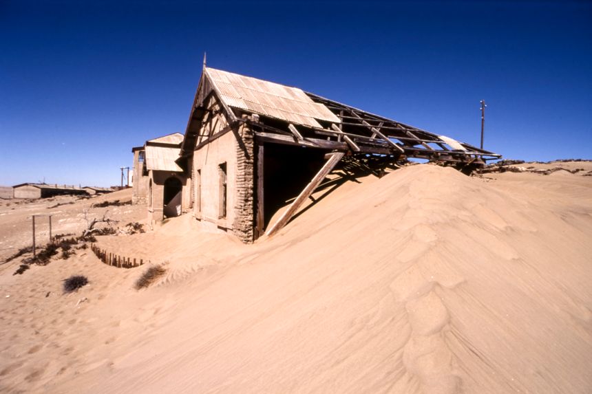 the ghost town of kolmanskop, luderitz, karas, namibia, africa