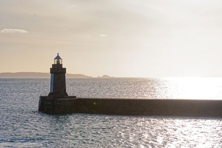 Saint Peter Port and the port of Guernsey, Channel Islands
