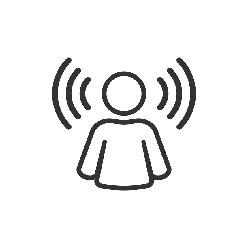 Mind awareness icon in flat style. Idea human vector illustration on white isolated background. Customer brain business concept.