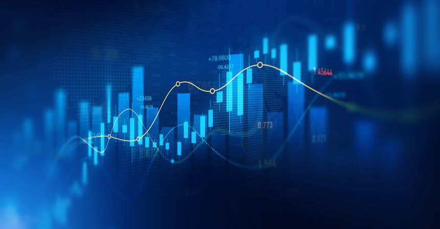 Investment finance chart,stock market business and exchange financial growth graph.Trade analytics line graphs and financial chart investment.Financial investment graphs.