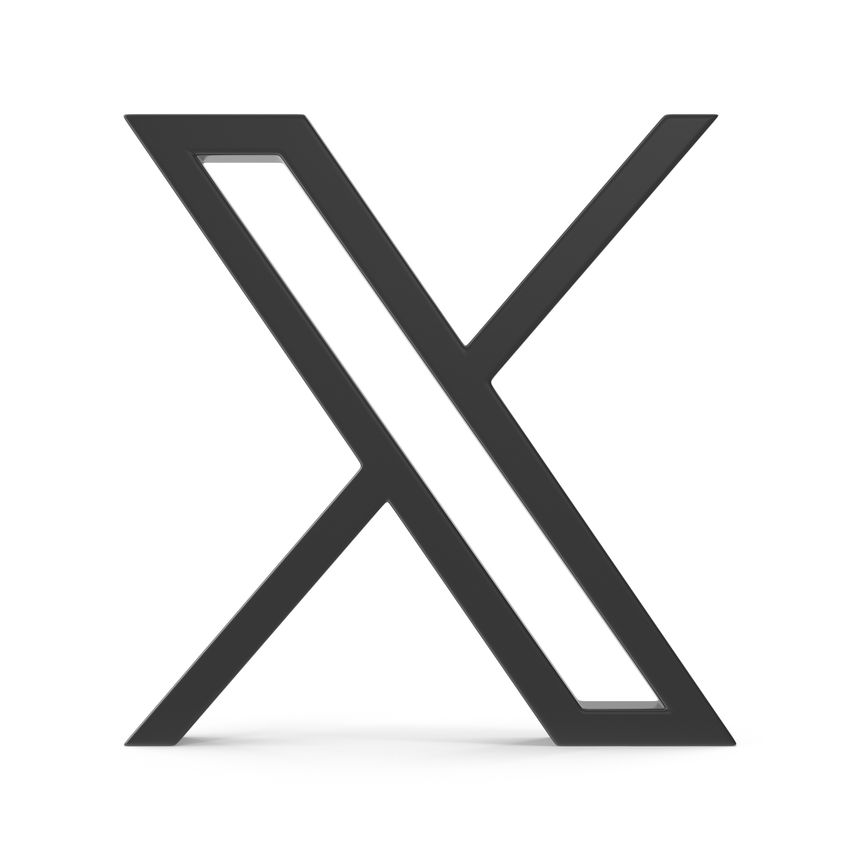 3D Letter X Logo with Shadows