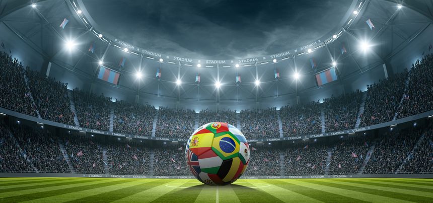 An imaginary stadium is modelled and rendered