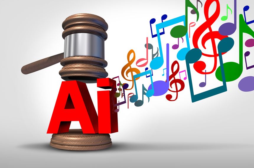 AI Music Law Issues and Artificial Intelligence song technology regulation as legal and ethical issues for copyright and intellectual property implications for legality to regulate digital tune usage.