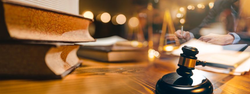 law and authority lawyer concept, judgment gavel hammer in court courtroom for crime judgement legislation and judicial decision, judge having justice of punishment guilt and criminal verdict legal