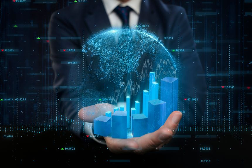 Stock Market and Exchange, Globe - Navigational Equipment, 
Global Finance, Virtual Reality, Stockbroker