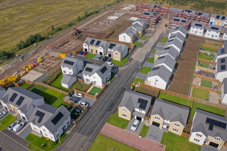 New housing development at Dargavel in Bishopton UK