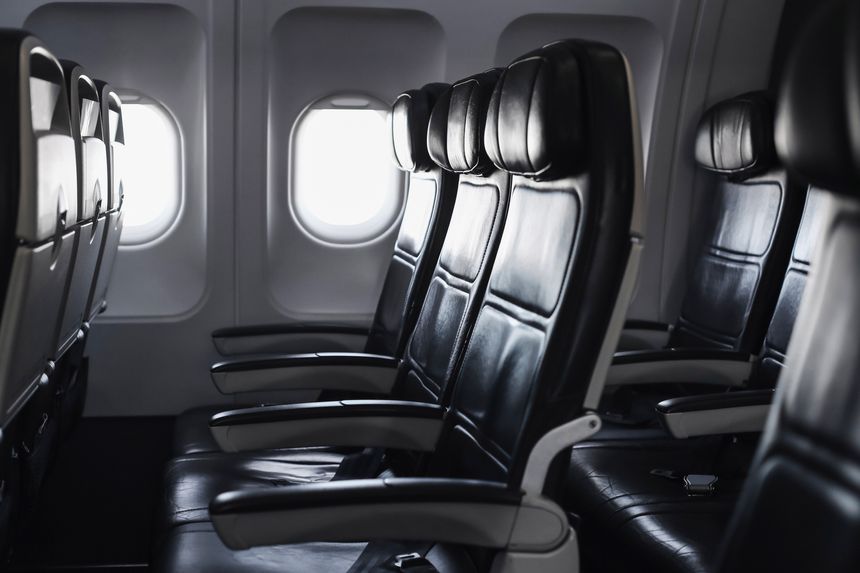 Comfortable economy class arrangement for travelers and transportation.
