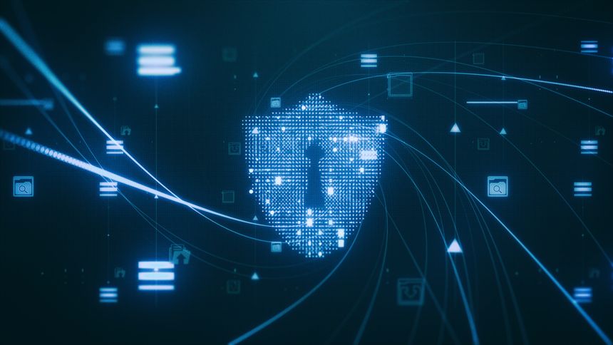 Shield Icon of Cyber Security