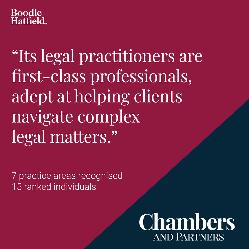 Our firm is recognised in the Chambers UK Guide 2026