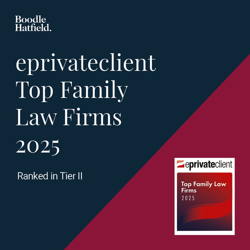 Boodle Hatfield named among the top family law firms in the UK by eprivateclient