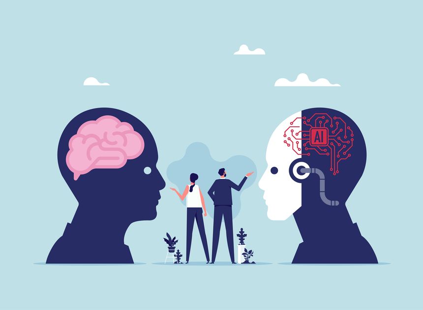 Analysis of data obtained from AI and people, Choosing a project that is suitable for AI or humans, Expertise or intelligence between humans and artificial intelligence