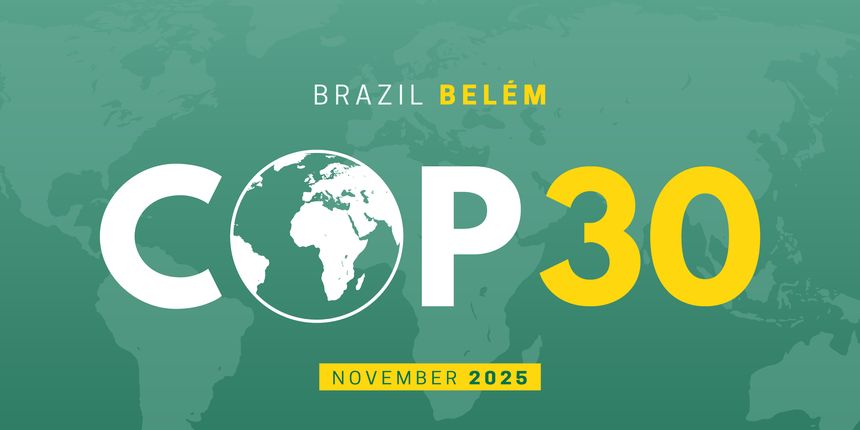 Conference of the Parties UNFCCC COP30. Annual United Nations climate change conference in Belém, Pará, Brazil. International climate summit banner. Global Warming. Vector illustration
