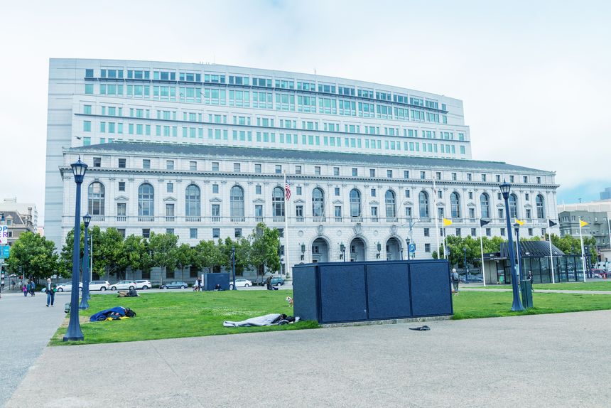 SAN FRANCISCO - AUGUST 2017: Superior Court Of California building, San Francisco.
