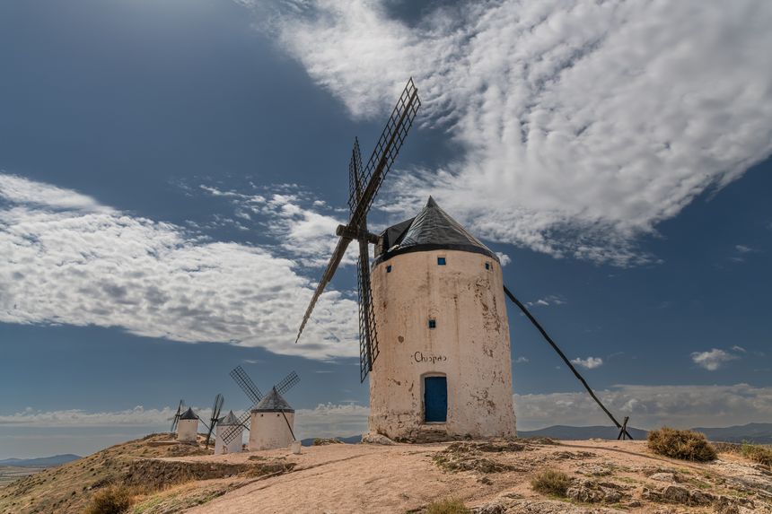 Windmills at Consuegra, Castilla La Mancha, Spain