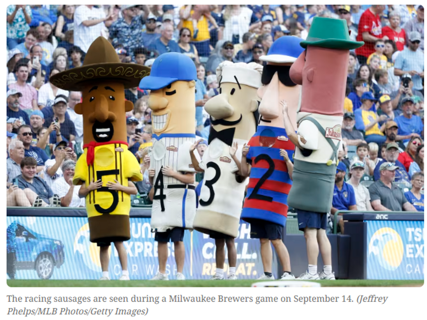 How Milwaukee’s silly sausages became one of the most beloved spectacles in baseball