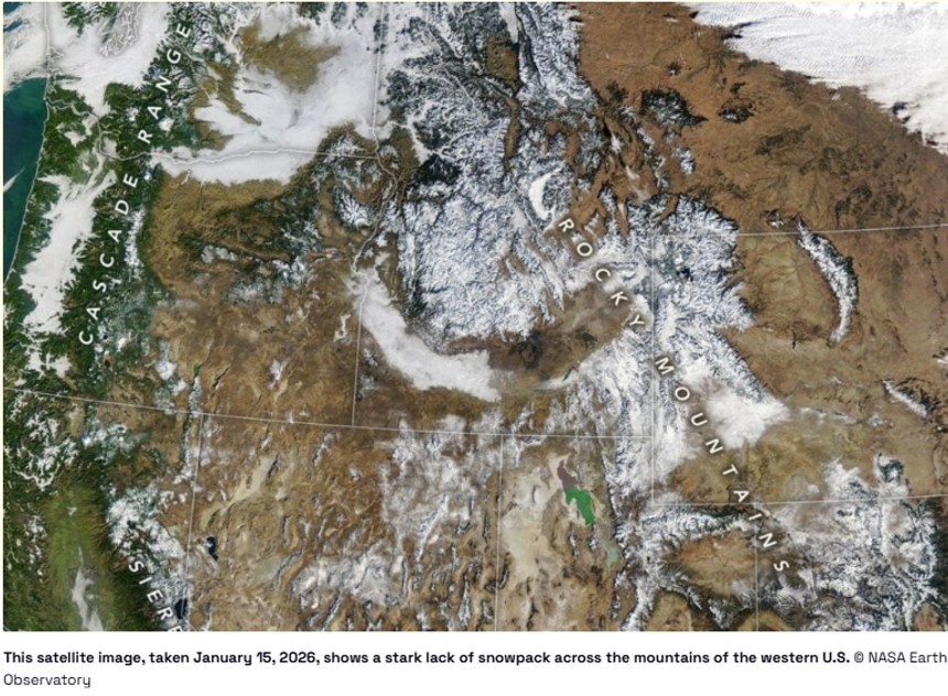 The Western US Is in a Snow Drought. What Comes Next Is Even Scarier