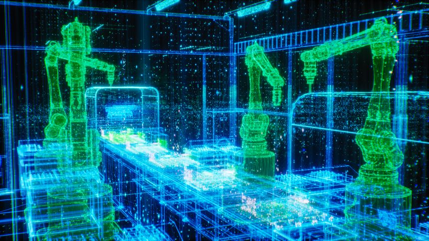 Integration of Computer Vision and Digital Twin Technology in an Autonomous Factory Setting Featuring Advanced Robot Arms Engaged in Precision Manufacturing High-Tech Construction Tasks