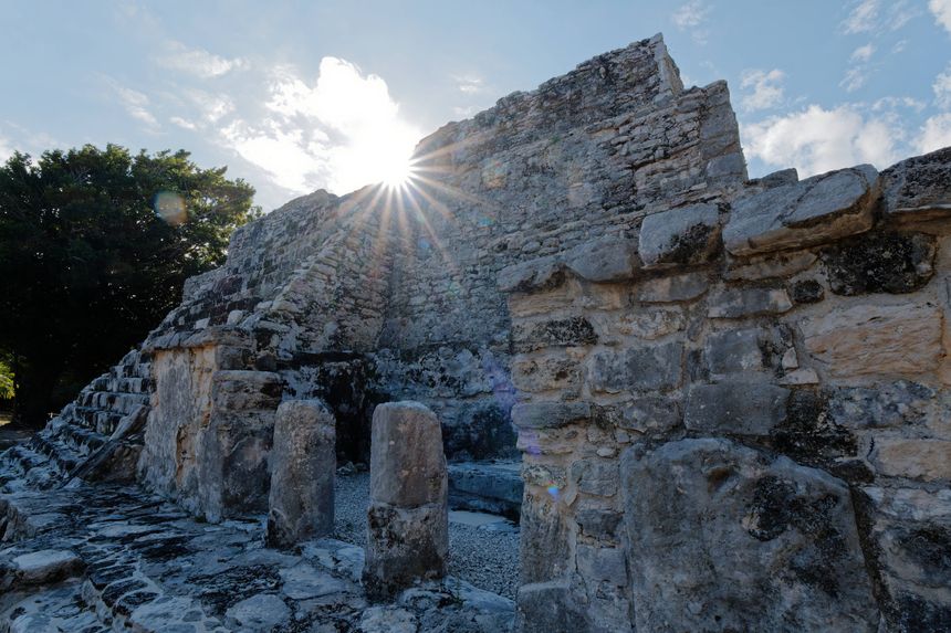 Ruins of El Meco in Cancun