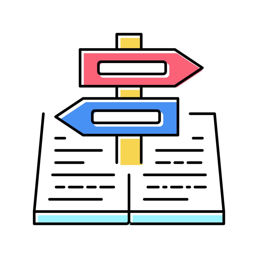 guidance info color icon vector. guidance info sign. isolated symbol illustration