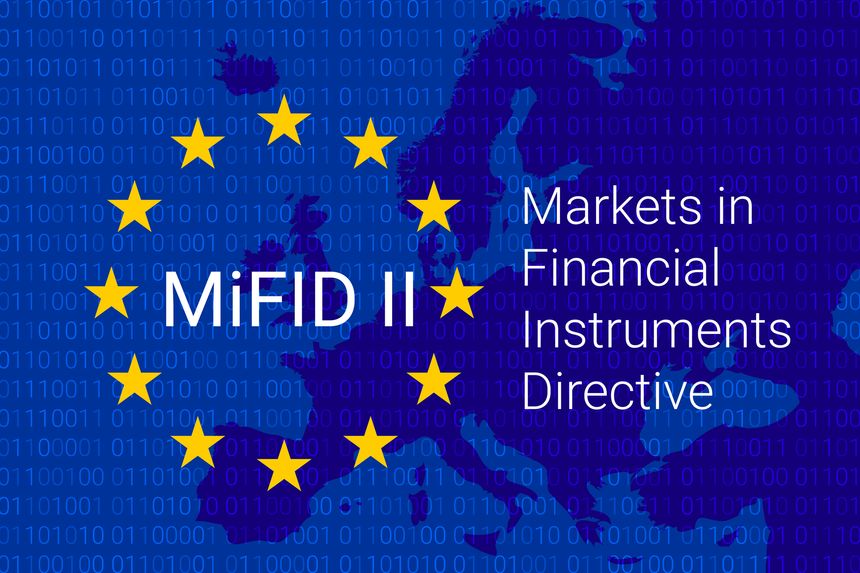Markets in Financial Instruments Directive - MiFID II. vector illustration
