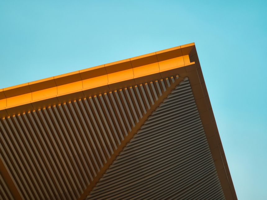 roof of modern office ceiling