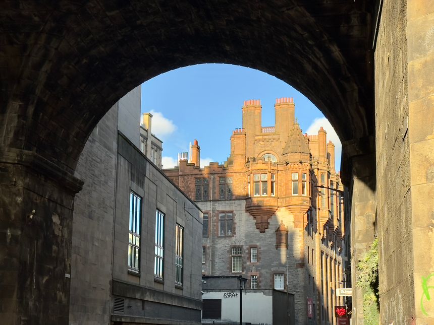 Edinburgh, UK - September 15, 2024: The Society of Solicitors’ Library, a listed building on Cowgate, Edinburgh, Scotland.