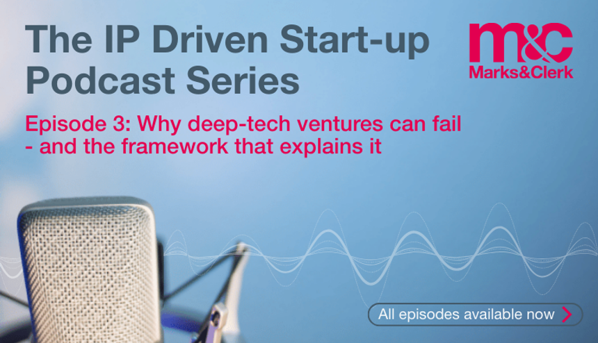 The IP Driven Start-up Podcast | Why deep-tech ventures can fail - and the framework that explains it