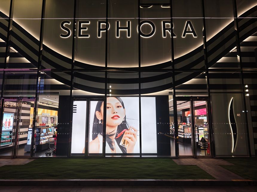 Shanghai,China-Sep.6th 2025: large SEPHORA store facade