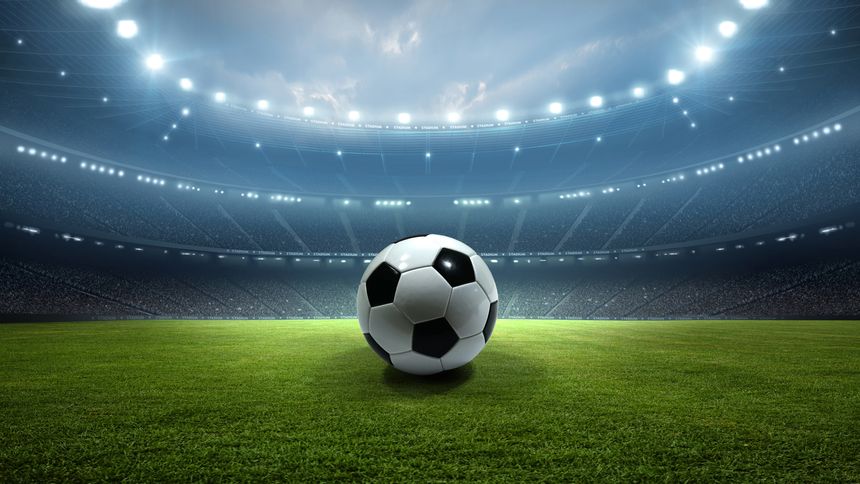 An imaginary stadium is modelled and rendered.