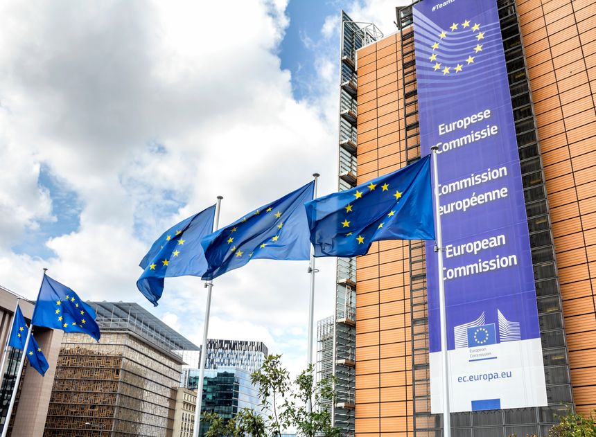 Brussels, BELGIUM : European Commission Headquarters building in Brussels, Belgium, Europe
