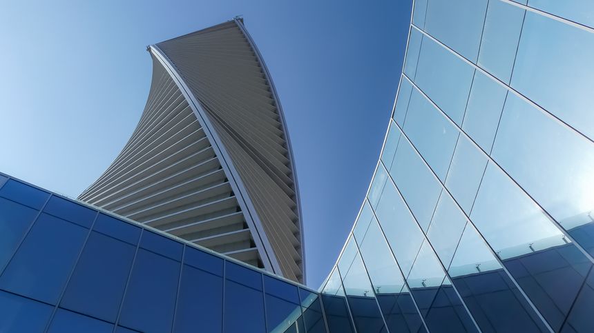 Modern architecture of buildings in Saudi Arabia