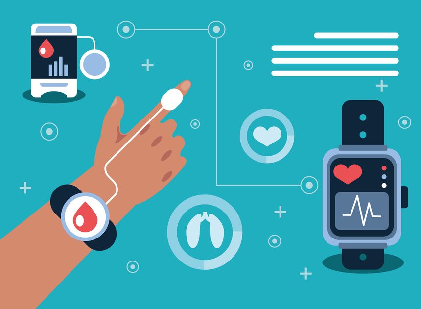 wearable health innovation technology concept
