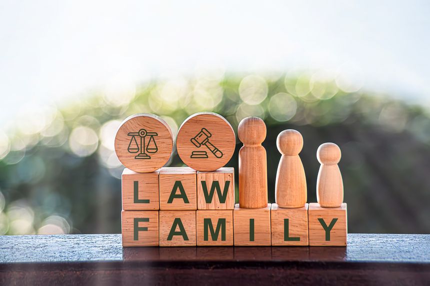 Lawyer Scales Justice - Law Concepts Family Law including youth protection