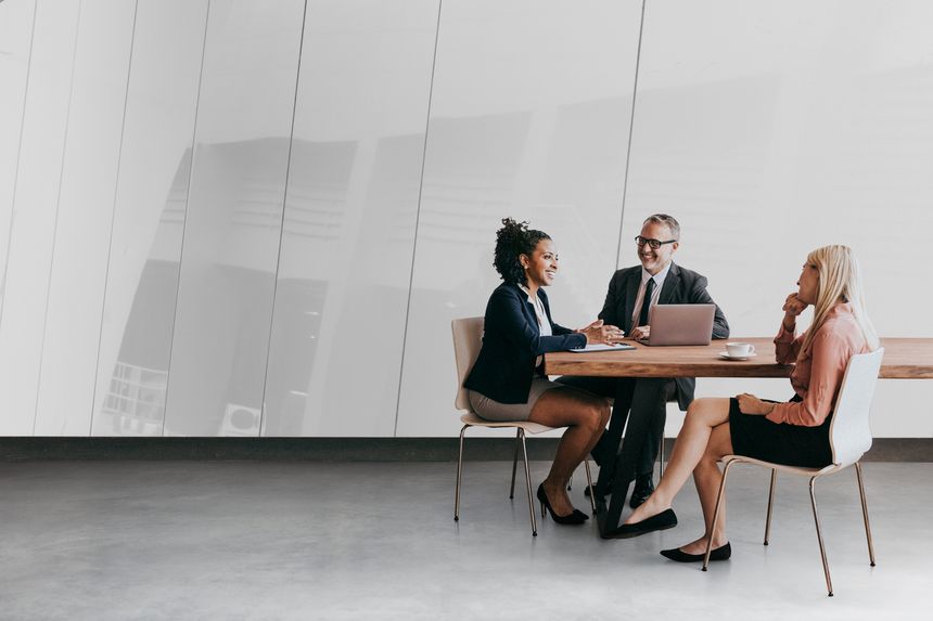 Business people discussing in a meeting room