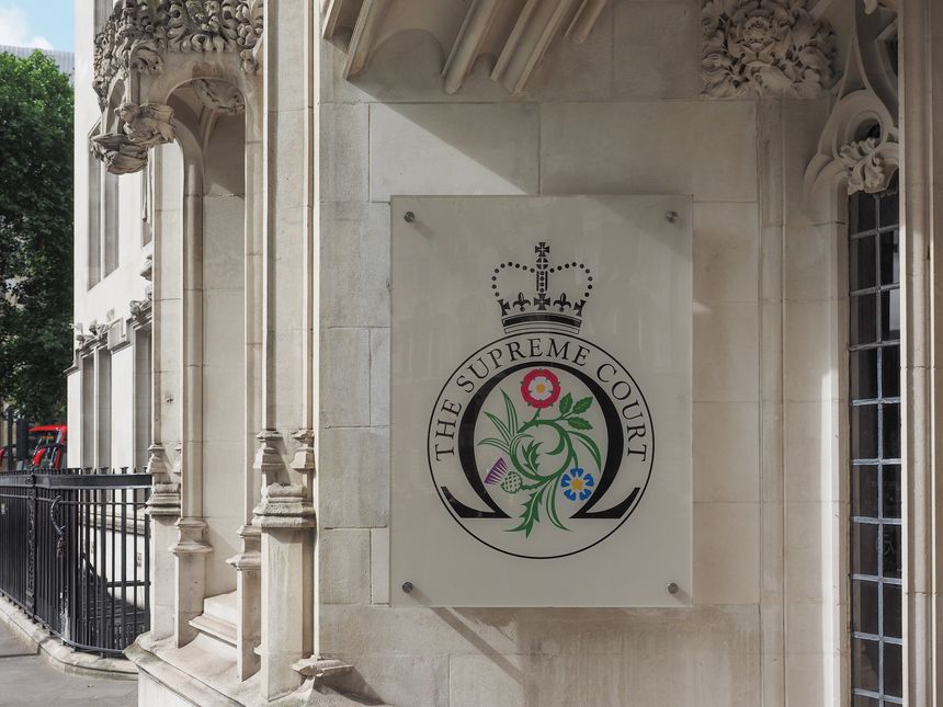London, Uk - Circa June 2017: The Supreme Court final court of appeal in Parliament Square