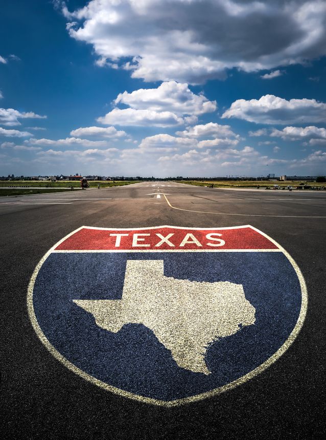 Texas road sign painting