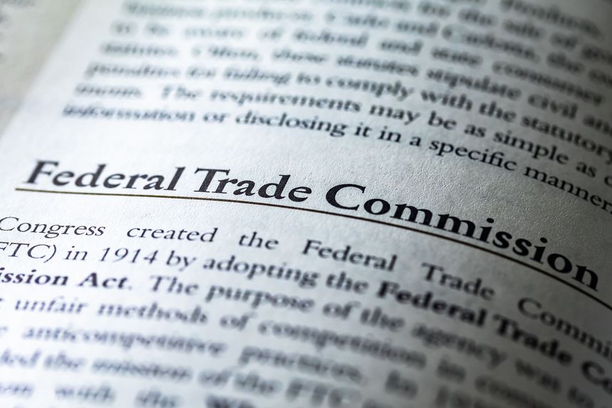 A part referring to Federal Trade Commission, FTC, written in a legal business law textbook