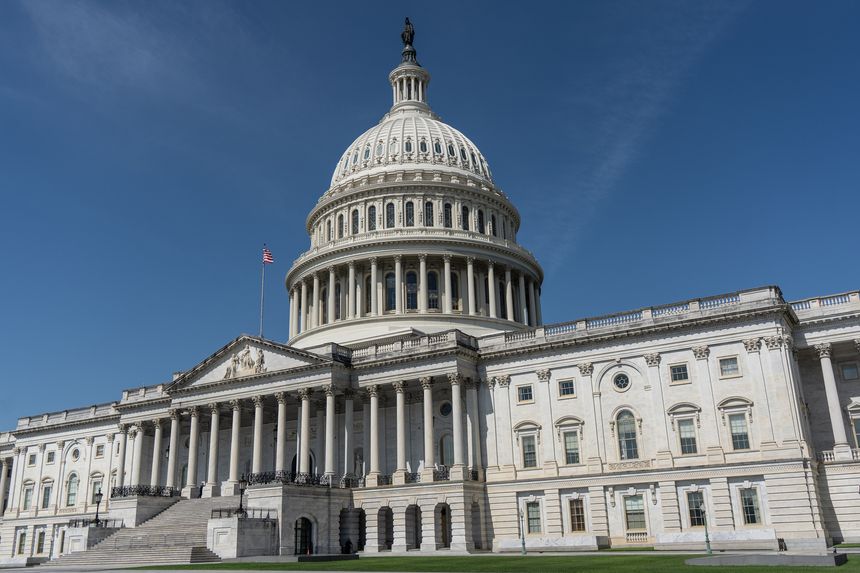 Washington DC - June 22, 2025: The U.S. Capitol, a landmark of American democracy and government in Washington, D.C.